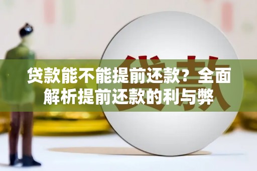 浠水贷款能不能提前还款？全面解析提前还款的利与弊
