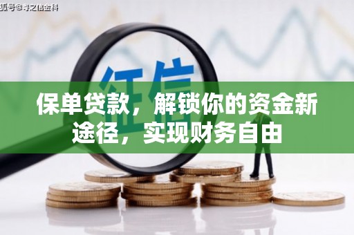 浠水保单贷款，解锁你的资金新途径，实现财务自由