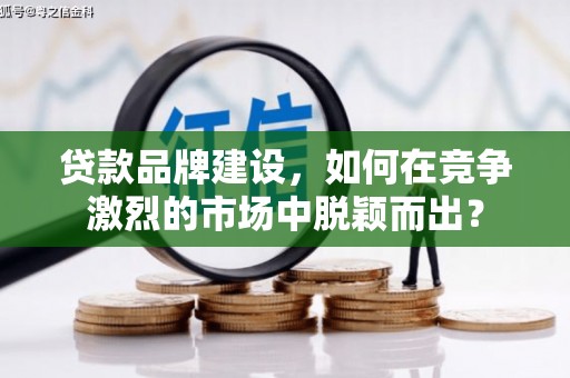 浠水贷款品牌建设，如何在竞争激烈的市场中脱颖而出？