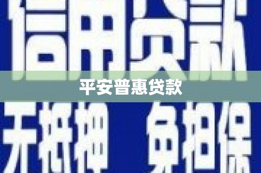 浠水平安普惠贷款